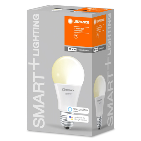 E27 A60 LED Lampen 9,5 W 1055 lm 2700 K Warm LEDVANCE SMART+ WiFi Dimmbar