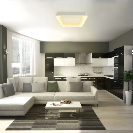 Plafond LED-Deckenleuchte Aufbauleuchte 72W 7500lm 2700-6000K CCT Weiß Dimmbar + EDGE Fernbedienung Videx