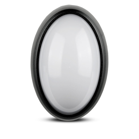 LED Deckenaufbauleuchten Deckenleuchte 8W 3000K 560lm IP54 Oval Schwarz VT-8014 V-TAC