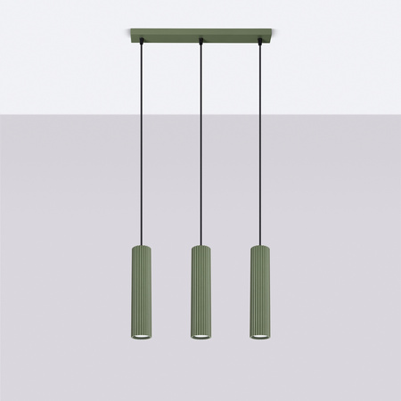 Hängelampe Tuba Spot 3x GU10 Olive Carbon Deep Space SL.1613 Sollux