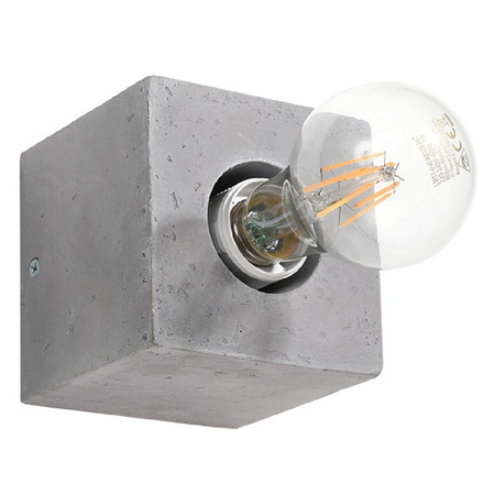 LED-Wandleuchte ARIZ E27 Wandleuchte Beton SOLLUX