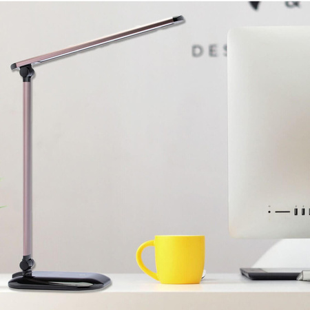 LED-Nachttischlampe 5W 4500K USB-dimmbar Touch mit QI-Ladegerät