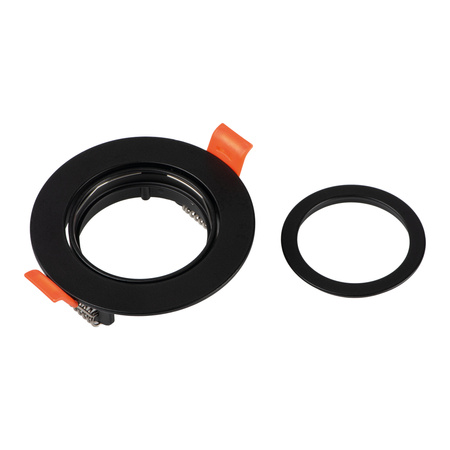 DALLA GU5.3/GU10 12AC/DC Deckeneinbauleuchte Circular Movable Schwarz KANLUX