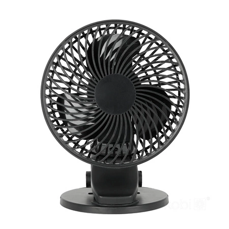 Tischventilator Clip Tragbar Wiederaufladbar USB-C Schwarz Viento Windstar Kobi