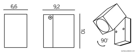 Außengarten-Fassadenleuchte WALL LED Mini 5005 DG GU10 Su-Ma