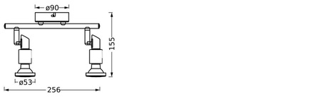 LED Decke Wandlampe Wandmontage Anbauleuchte 6.8W 460lm 3000K Warm Dimmbar Schwarz LED Spot Ledvance