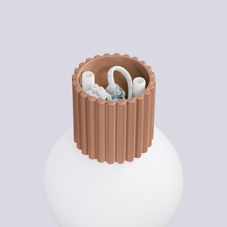 Badezimmer Wandleuchte G9 Rund Braun Modern Matt IP44 Halo Sollux