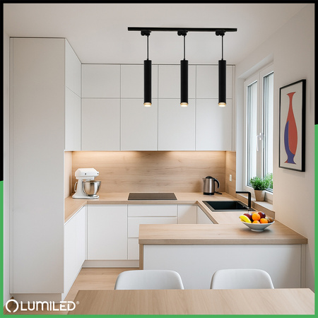 Hängelampe 29cm Reflektor GU10 LED ELIGIS Schwarz LUMILED