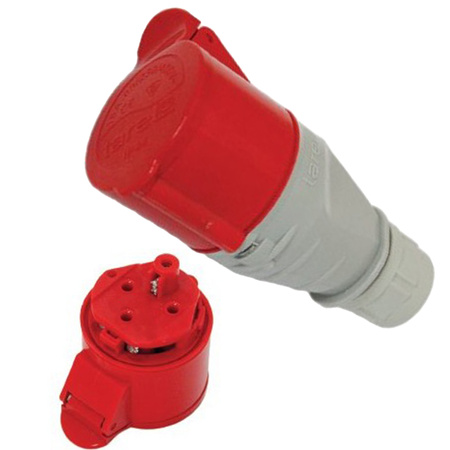 Tragbare Schnellanschluss-Isolationssteckdose 32A 400V 3P+N+Z IP44