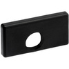 Endkappe für Aufputzprofil MINI Aufputz mit Loch Kunststoff, Schwarz LUMILED