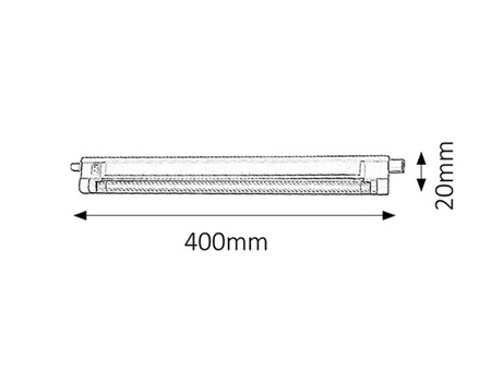 G5 8W 520lm 2700K Weiß Industrial Slim 2341 Rabalux Unterbauleuchte
