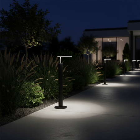 LED-Gartenlampe 3,6W 6500K MODENA GOLDLUX (Polux) MEDIUM STEEL 54 cm