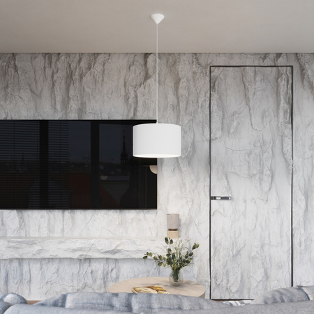 NOVA 40 E27 Weiß Minimalistische Hängeleuchte SOLLUX