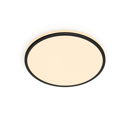 Plafond LED-Anbauleuchte OZZIET 18W 2700K 30cm Schwarz Rund PHILIPS Deckenleuchte