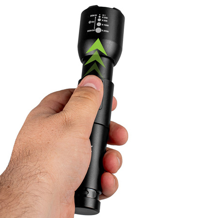 Wiederaufladbare LED-Taschenlampe Classic 20W 800lm Handleuchte Strong ZOOM VA0180 VAYOX