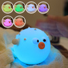 LED Blowfish Dekorative Lampe 1W 3000K RGBW Blau Dimmbar Heli Sanico Goldlux