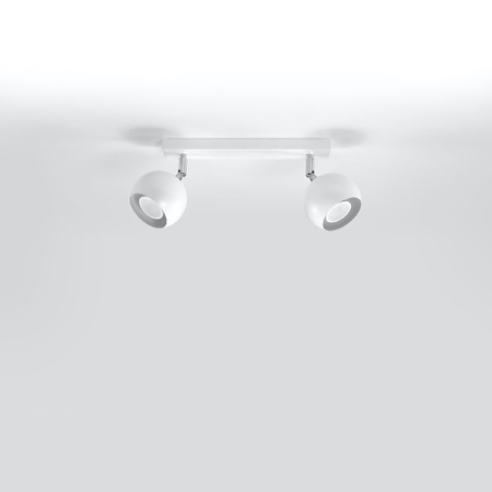 OCULARE Deckenleuchte 2xGU10 Reflektor Halogen Leuchte Beweglich 30cm Weiß SOLLUX