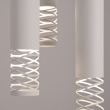 Decke Pendelleuchte 3x GU10 Weiß LAMI Ocean Green SL.1689 Sollux