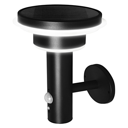 Solar-Gartenwandleuchte LED-Fassadenleuchte 6W Schwarz ENDURA STYLE LEDVANCE