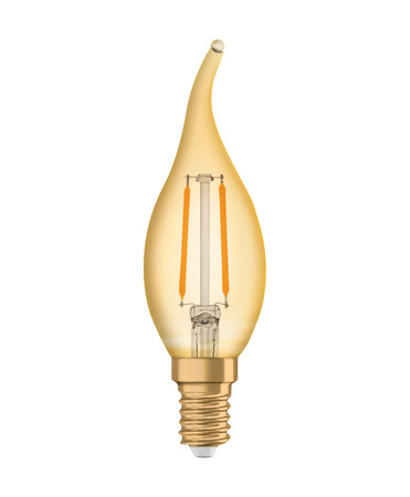 LED Leuchtmittel E14 BA35 1,5W = 12W 120lm 2400K Warm 300° Filament OSRAM Vintage 1906