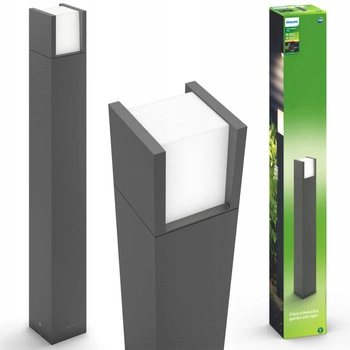 LED-Gartenleuchte für den Außenbereich ARBOR myGarden 6W 2700K IP44 Mast 77cm Anthrazit PHILIPS