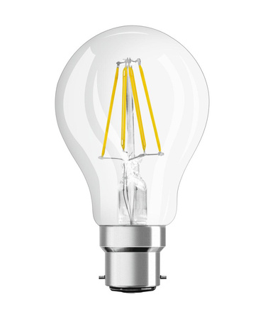 3PAK LED-Glühbirne B22d A60 6.5W = 60W 806lm 2700K Warm 360° Filament OSRAM