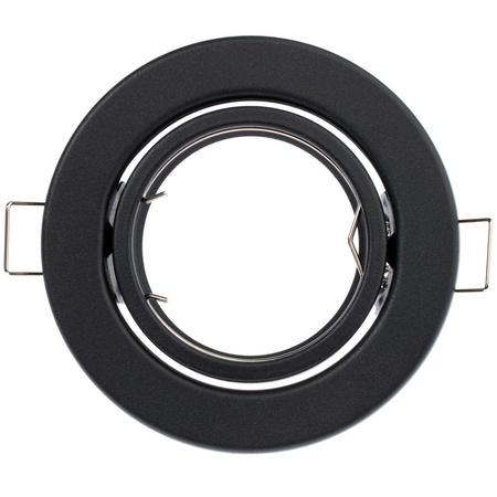 Einbaustrahler GU10, MR16 Einbauspot HALOGEN Runde beweglich Graphit Blech LUMILED