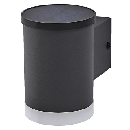 Außen-Solar-Gartenlampe LED-Wandleuchte 0,5W 50lm 3000K IP44 Endura Ledvance grau