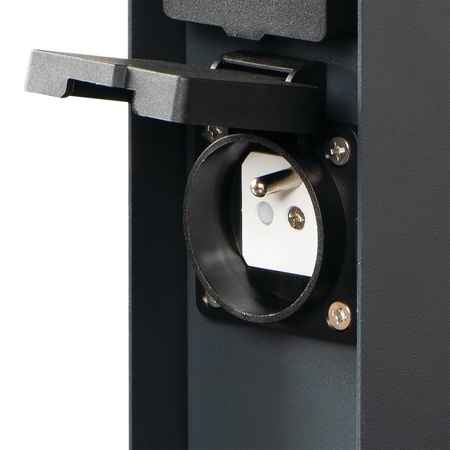 Gartensteckdose Pfosten 230V DASTO 23cm IP44 Anthrazit KANLUX