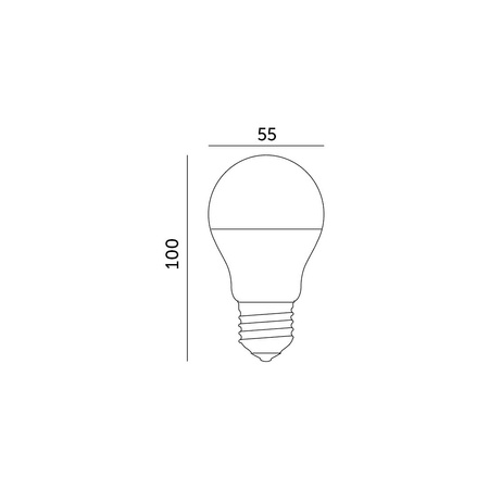 LED-Lampe E27 Ball 7W 600lm 3000K Warm 240° Kobi