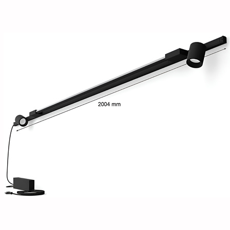 Perifo Lighting Rail Kit 2m + 2x Reflektor + LED Licht 39.9W CCT RGB Philips HUE Bluetooth Schwarz