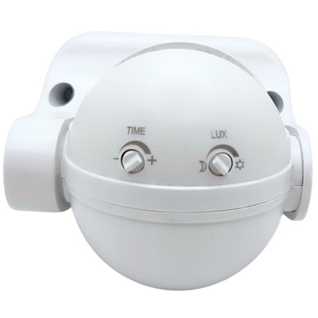 PIR-Bewegungs- und Dämmerungssensor 180° 12m IP44 Weiß
