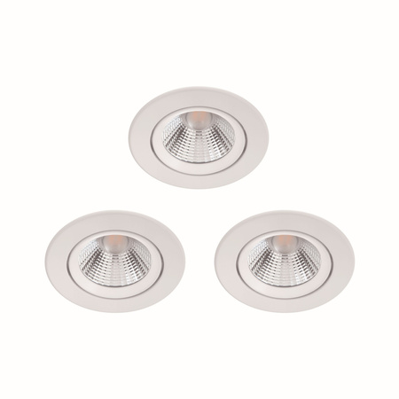 3x LED SPARKLE 5.5W 2700K dimmbare LED-Einbauleuchte Rund weiß PHILIPS