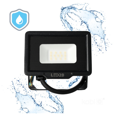 LED Fluter 10W 800lm 4000K IP65 Schwarz LED2B KOBI MH
