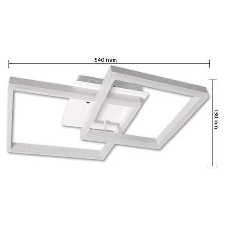 Kronleuchter Deckenleuchte LED 70W CCT GALAXIS HERKULES Weiß + Controller Fernbedienung