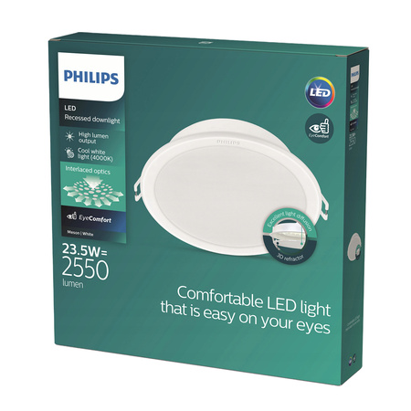 LED-Paneel Einbauleuchte MESON 23.5W 4000K 21.5cm Rundes Downlight PHILIPS