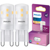 2x LED-Glühbirne G9 Capsule 1.9W = 25W 220lm 2700K Warm 320° Philips