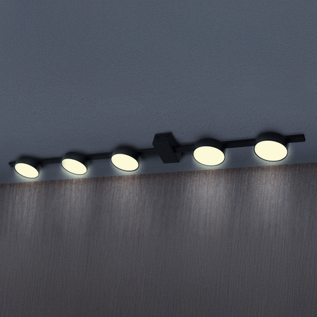 Deckenleuchte 4x GX53 Schwarz JOY Sanico Goldlux