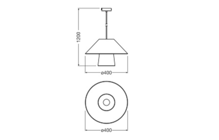 Dekorative Decke Pendelleuchte E27 Überhang Braun Bambus Dekor Ledvance