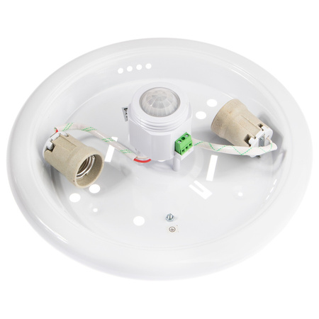 LED-Deckenleuchte 2x E27, Innenleuchte mit Bewegungs- und Dämmerungssensor DALLAS LUMILED