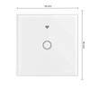 Einzelner weißer WLAN-LED-TOUCH-Glasschalter