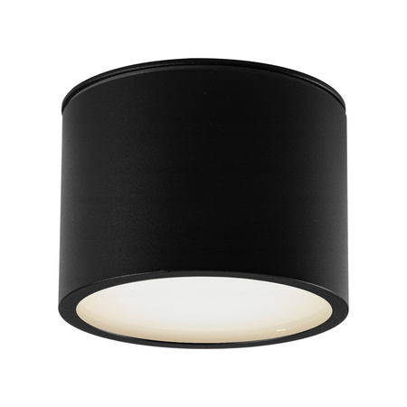 GRANDI LED Aufbau-Halogen-Deckenleuchte GX53 IP54 Rundrohr schwarz