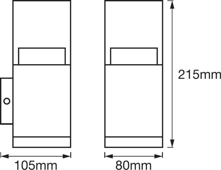 Einfache Gartenwandleuchte DOŁ Wandleuchte LED 9W 3000K Endura Style Crystal LEDVANCE