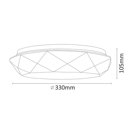 Deckenleuchte LED Galaxy Lampe 17W 1300lm 4000K 32cm GOLDLUX (Polux)