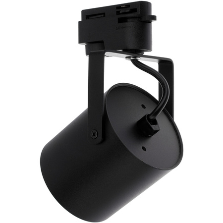 Beleuchtung Stromschienenset 1m + 2x LED Stromschienenstrahler GU10 Lampe Schwarz Matt