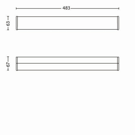 LED 7.5W 560lm 2700K Chrom Fit Spiegellampe Philips