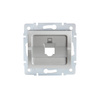 RJ45 Internet Buchse Adapter Quadratisch Silber LOGI Kanlux