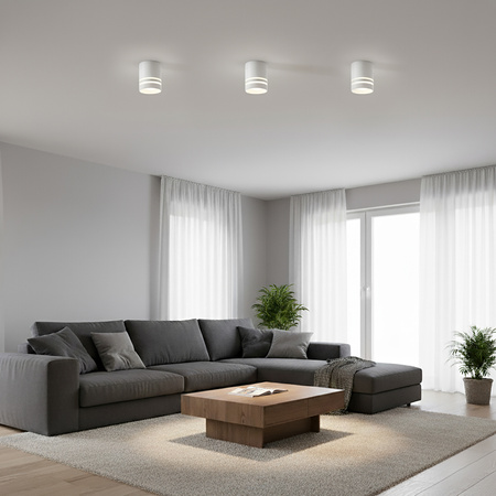 Aufputz HALOGEN Spot Tuba Beweglich ARISA GU10 LUMILED Rund Weiß 80mm