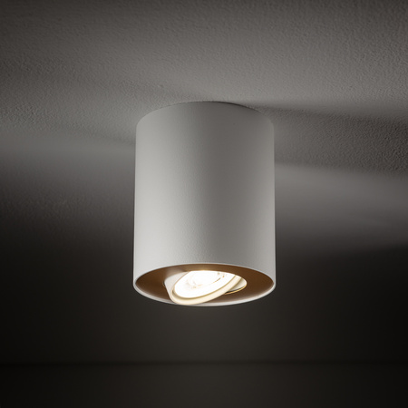 Deckenleuchte SET 8896 Nowodvorski Weiß und Gold GU10 Spot Tube Aufbaumontage Modern