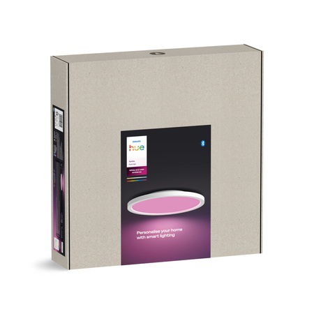 Plafond LED Deckenanbauleuchte 40W 2850lm IP20 Weiß und Farbe Ambiance RGB + TW Weiß 39,5cm Smart SMART Zigbee Bluetooth Surimu Philips HUE